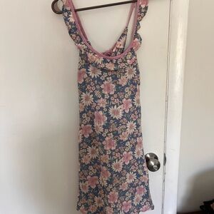 American Eagle Outfitters Floral Dress - Blue and Pink